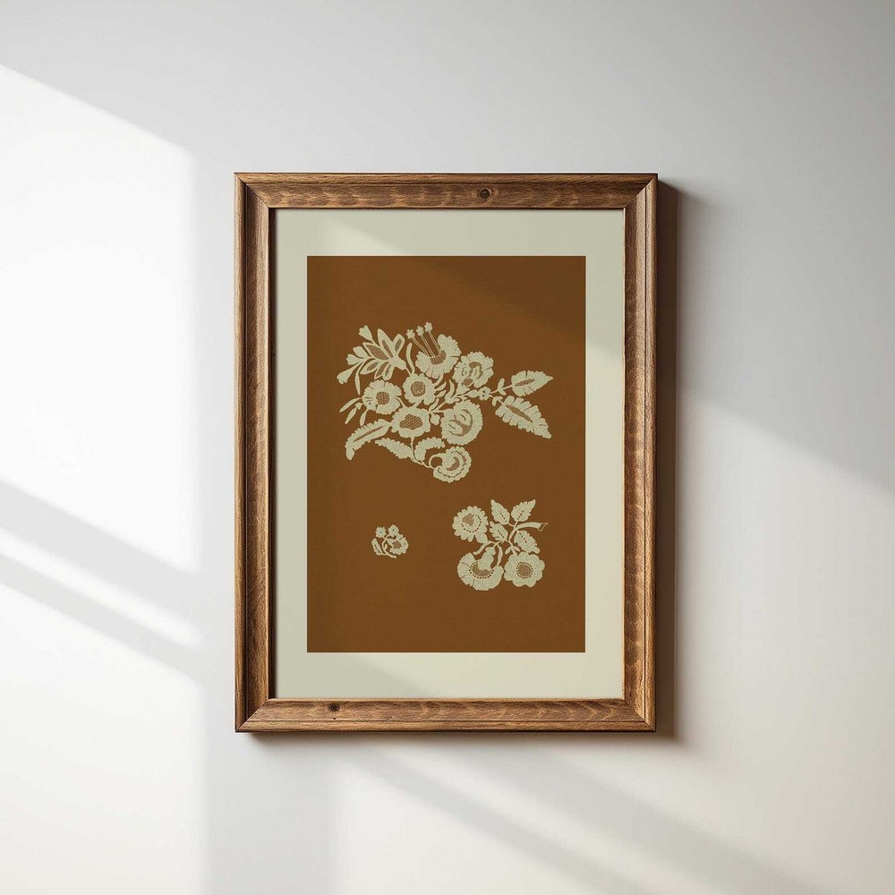 Designer Botanical Floral Lace Art Vintage Floral Print On Demand Wall Art