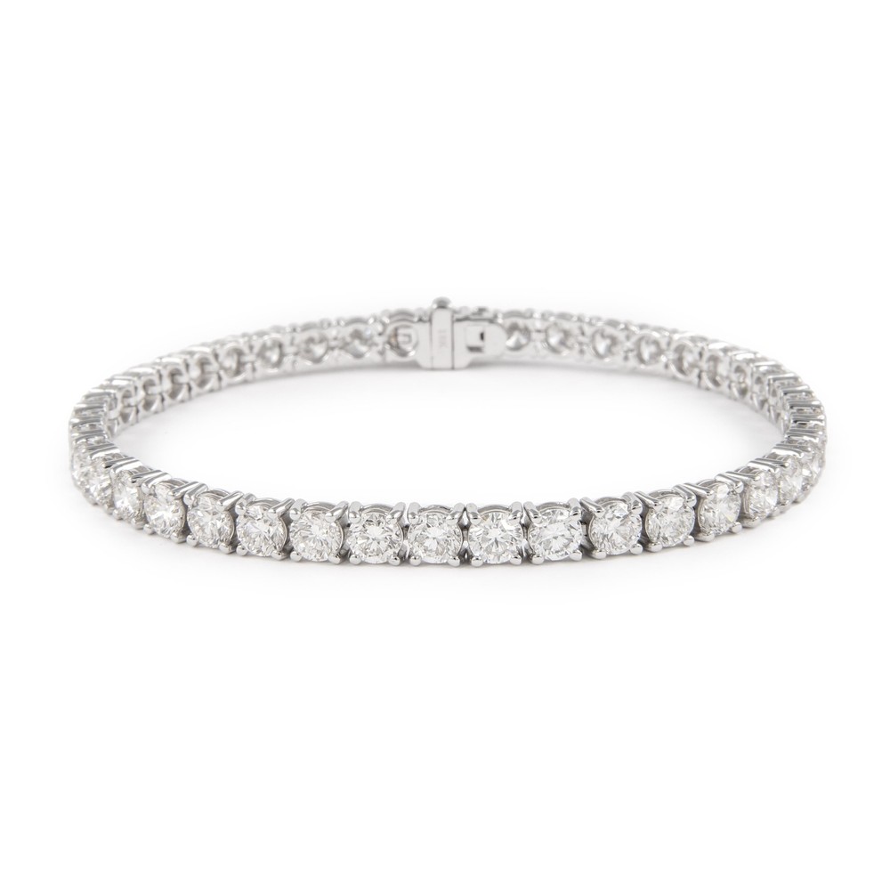 Alexander Beverly Hills 9.74ct Diamond Tennis Bracelet 18k White Gold