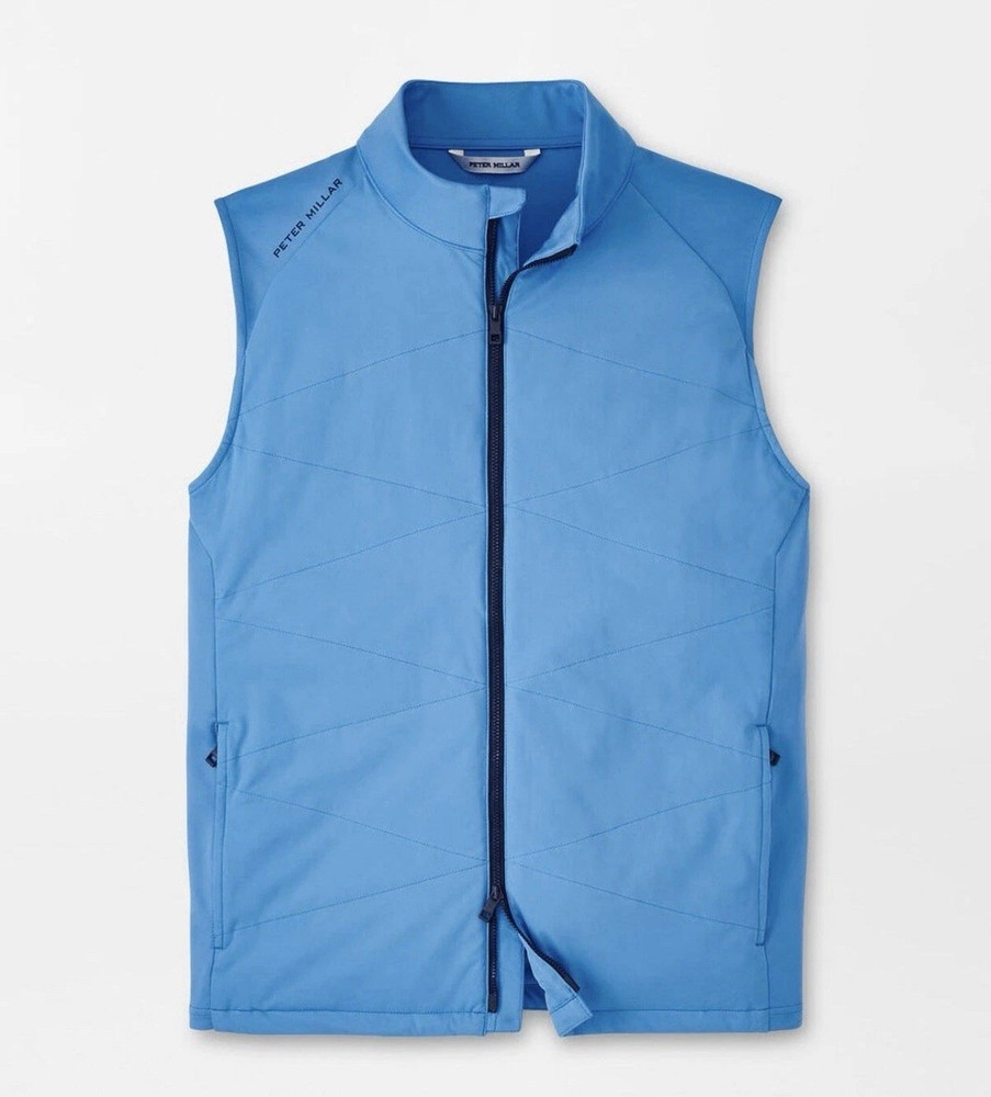 PETER MILLAR Fuse Hybrid Vest Light Blue MS24EZ11 Size Medium