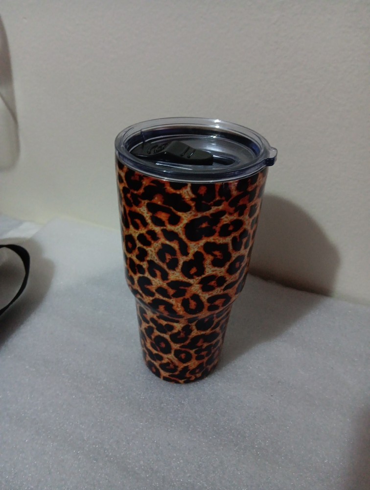VASOS DE BEBIDA 30oz VIAJE ESTAMPADO LEOPARDO