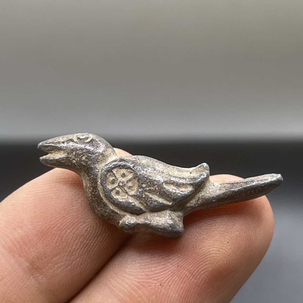 Ancient Greek Bronze Bird Figurine - Exquisite Handcrafted Artifact