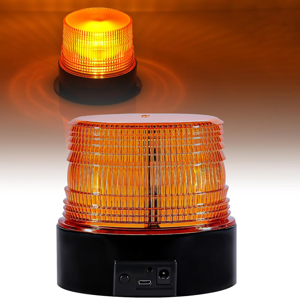 Amber LED Strobe Lights,Wireless Beacon Light,Emergency Flashing Warning Safety