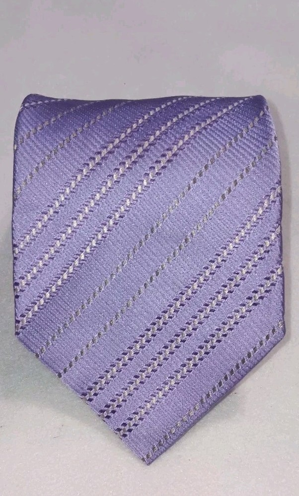 Giorgio Armani Mens Neck Tie Purple Made In Italy 100% Silk