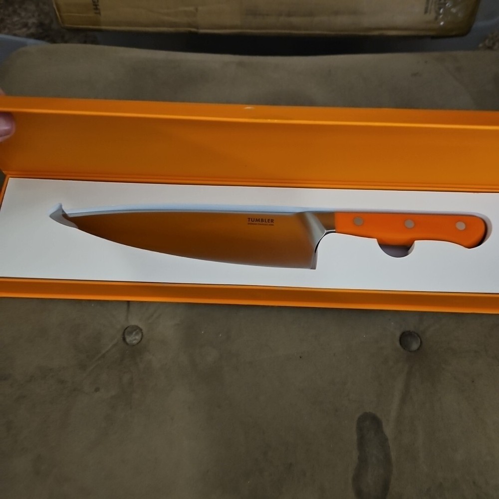 Tumbler Signature Chef's Knife Orange 8 Inch NIB