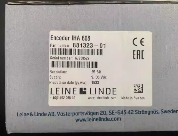 LEINE LINDE New original encoder IHA608 881323-01  UPS or DHL fast delivery