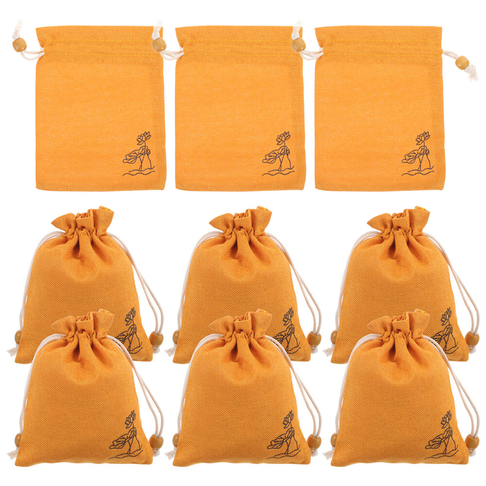 10 Pcs Plain Tote Cultural and Entertainment Jewelry Storage Bag