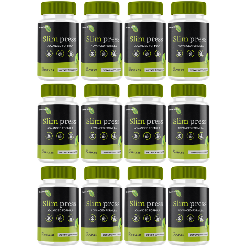 Slimpress Capsules, Official Slim-Press Natural weight loss (12 Bottle)