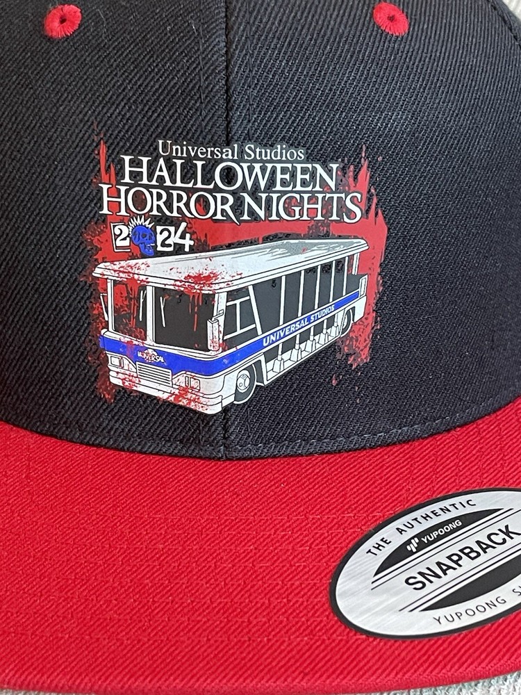Universal Studios Halloween Horror Nights Terror Tram Snapback Hat HHN 33 NWT