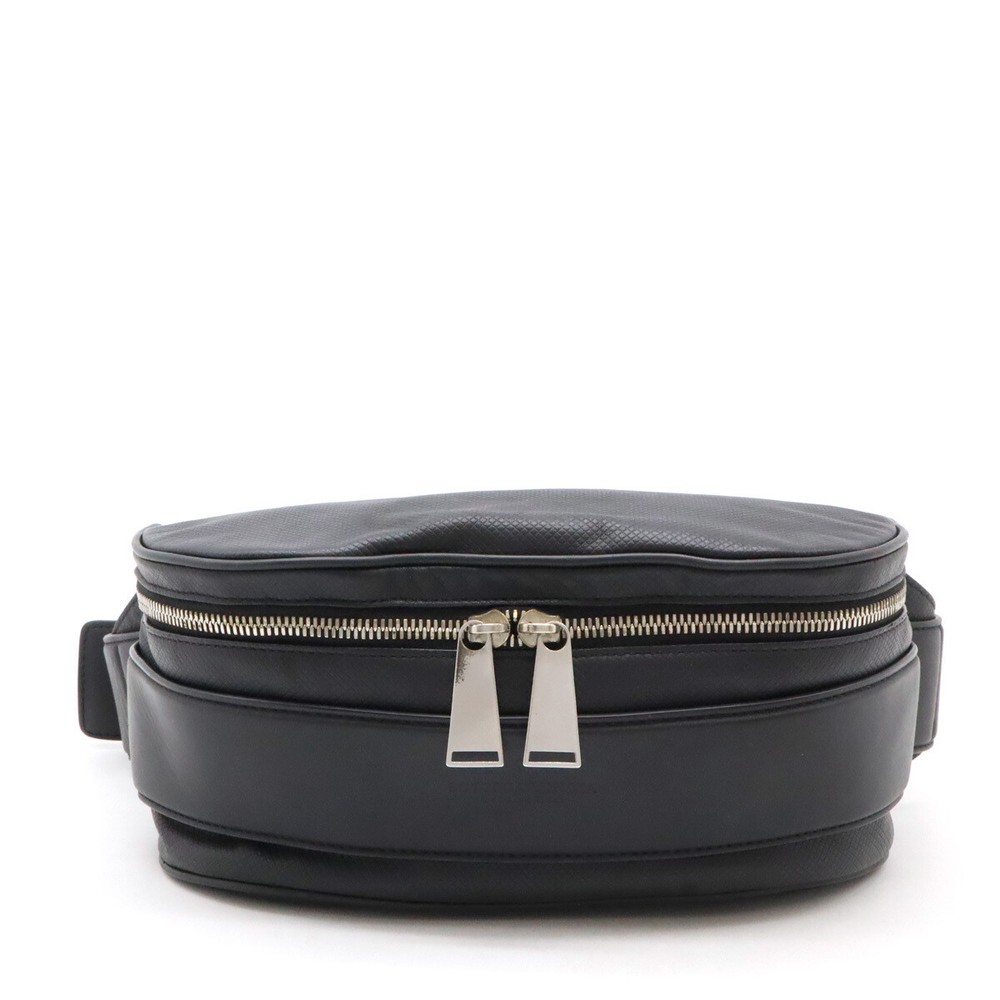 Bottega Veneta Intrecciato Leather Black Waist Pouch Body Bag 607634