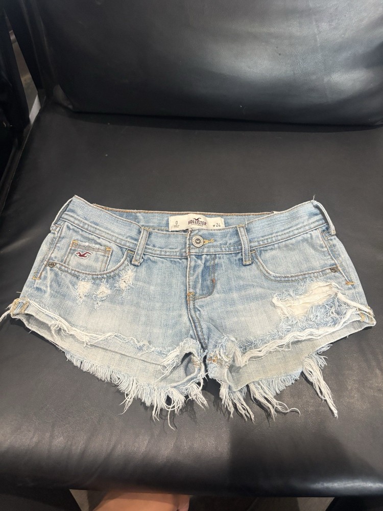 Hollister Y2K Low Rise Denim Short Shorts Size 0 to 24