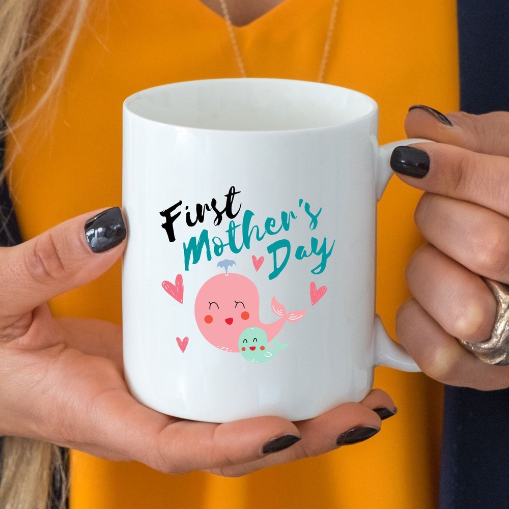 First Mother's Day Whale Mug Mother's Day Gift Mom's Coffee Mug Gift Idea For