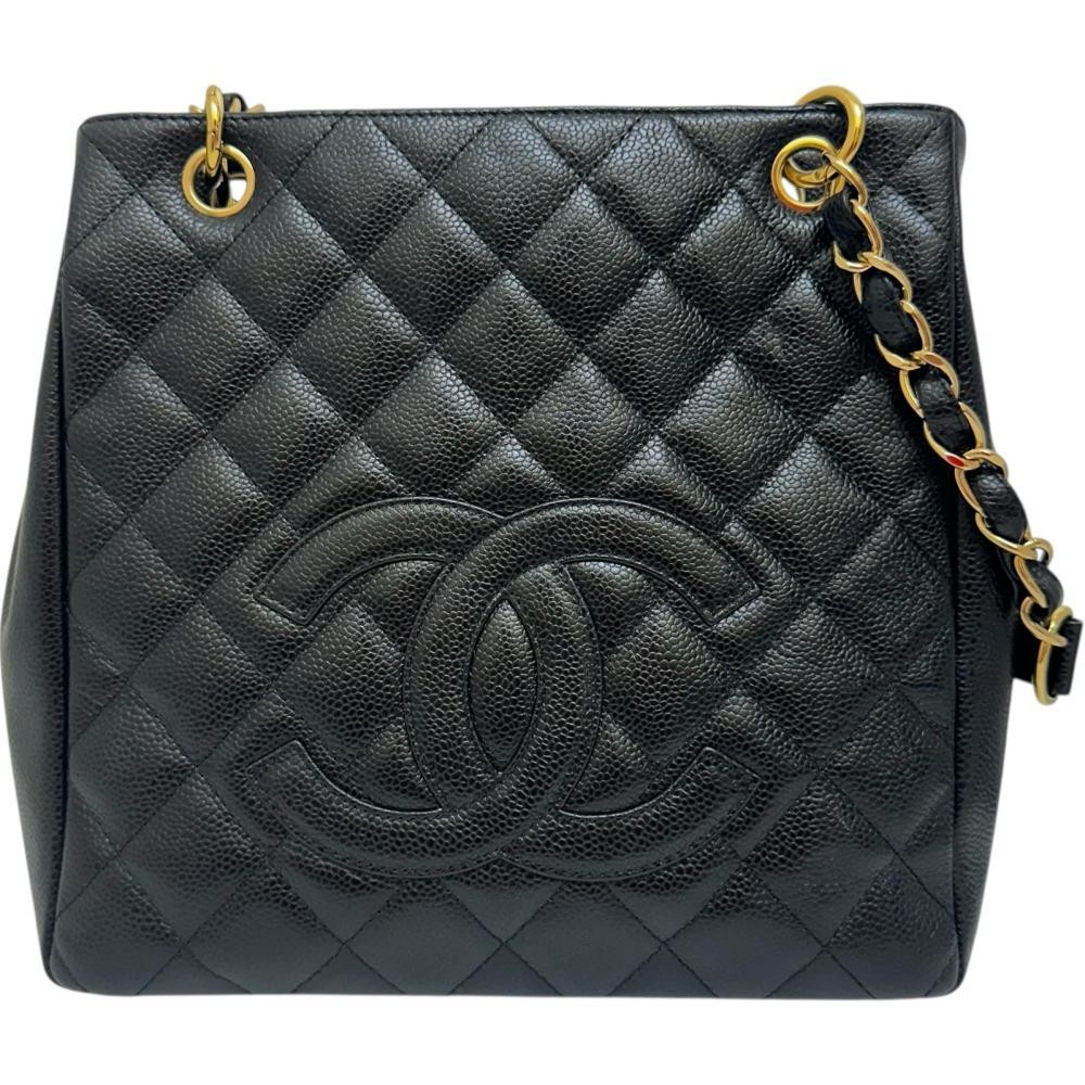 CHANEL PST Leather Tote Bag 8th Series circa 2004 Model 48242