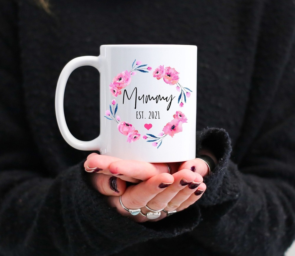 Mummy Est 2021 Mug Custom First Mothers Day Gift Mummy Coffee Mug Gift For New