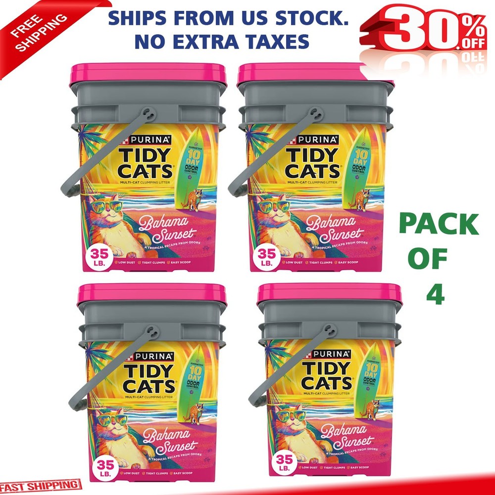 Purina Tidy Cats Bahama Sunset Scented Clumping Low Dust Odor Control Multi Cat