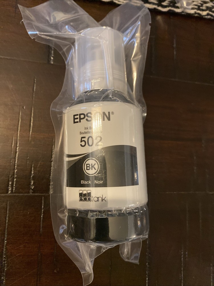 Epson 502 EcoTank Ink Black Ultra High Capacity Bottle 127 ml  Genuine Unexpired