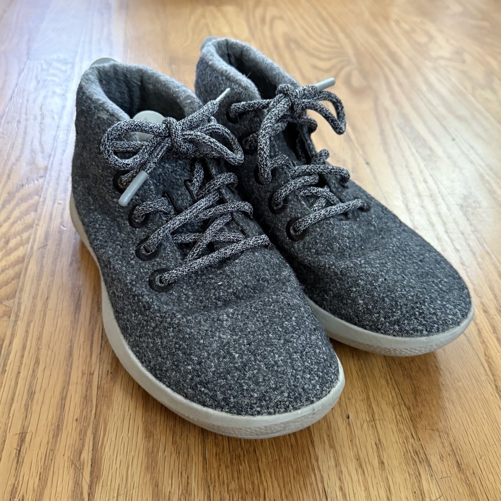 Allbirds Women’s WRUM Wool Runner Up Mizzle Gray Mid Top Sneakers Shoes Size 8