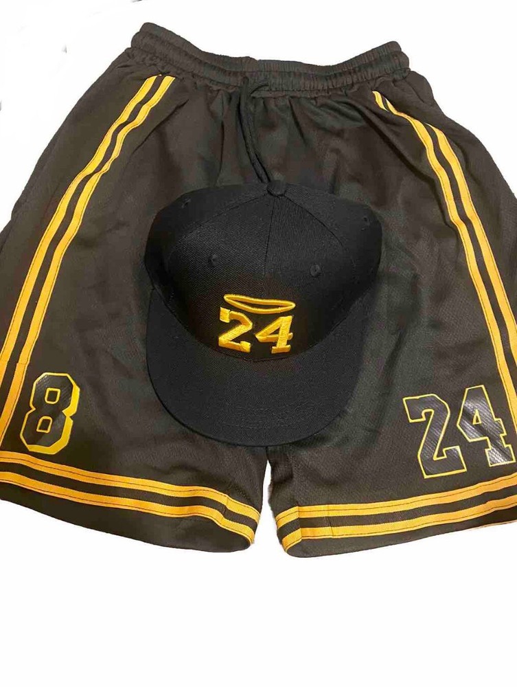 New Big Boys 11 Year Old Basketball Shorts With Hat Included Size 7 1/4 824 Kobe-image