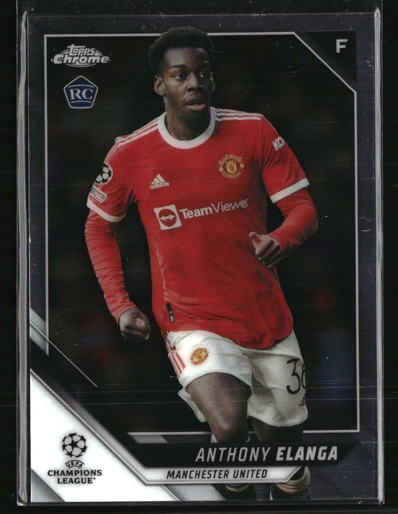 Anthony Elanga 2022 Topps Chrome UEFA Champions League #140 RC Soccer Card