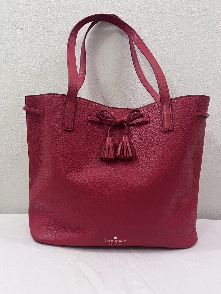 Kate Spade Bold Red Leather Crossbody Bag for Women