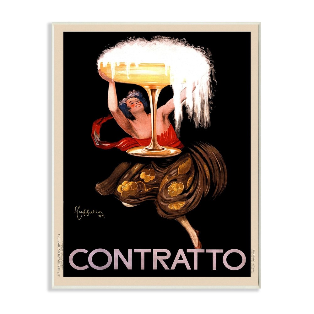 Stupell Vintage Vermouth Cocktail Illustrative Advertisement