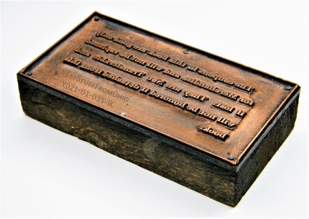 1920s Vintage Letterpress Block for Printing Coupon Booklets-image