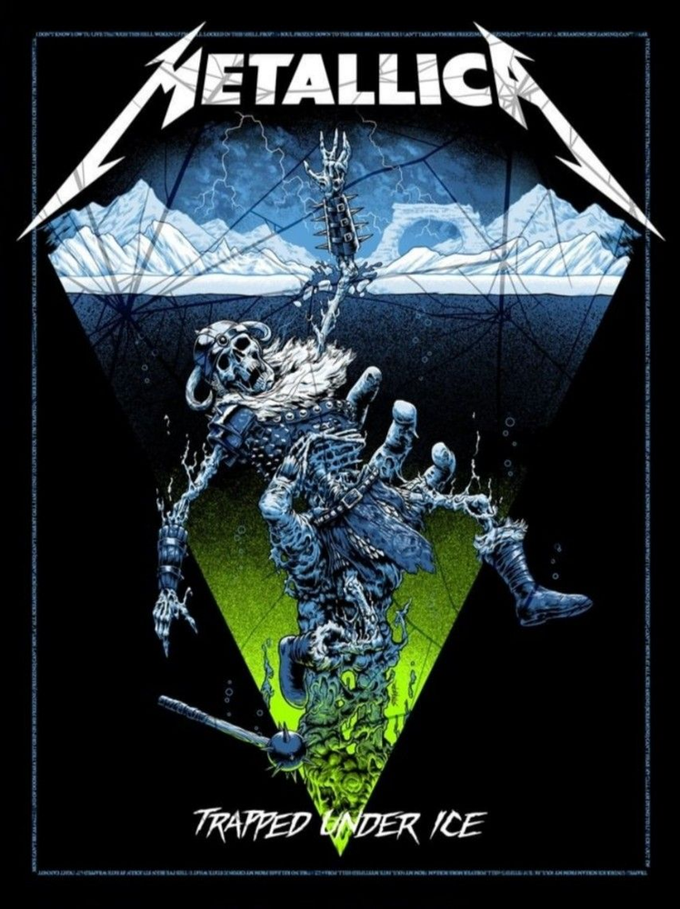 Metallica Trapped Under Ice Poster Home Decor 18x24 inch Free Shipping