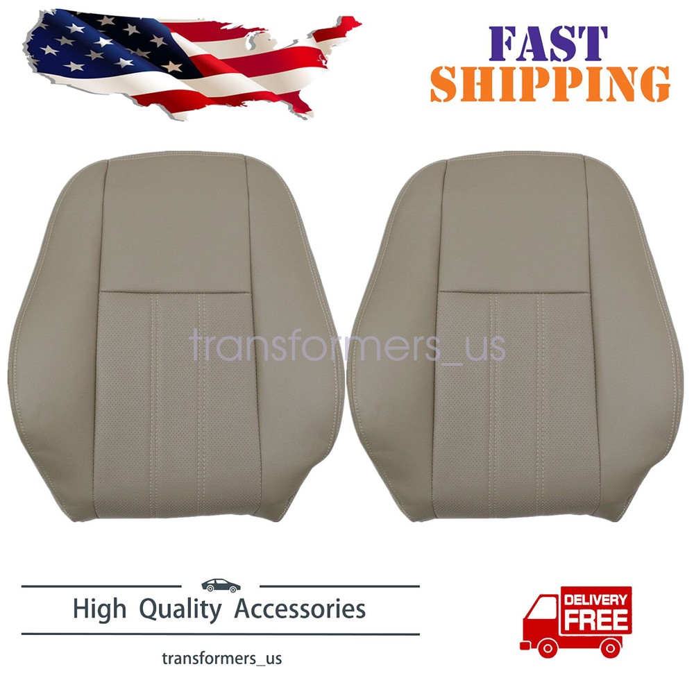 For 2008-2016 Chrysler Town & Country Driver & Passenger Top Seat Cover Tan