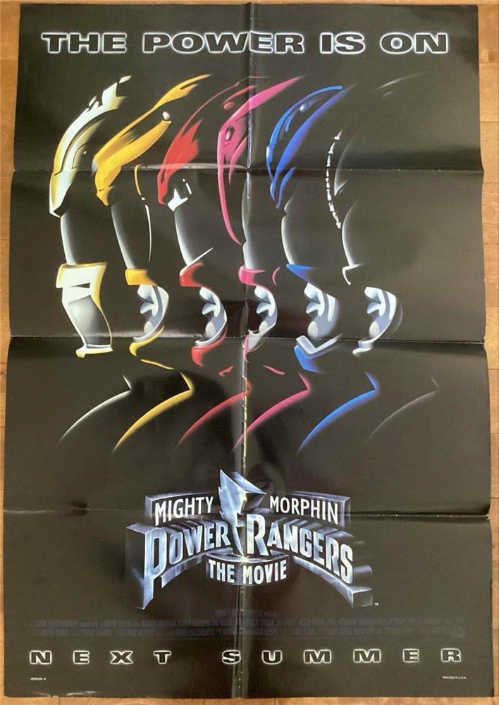 MIGHTY MORPHIN POWER RANGERS LOT OF 3 DIFFERENT ORIGINAL US MOVIE POSTERS