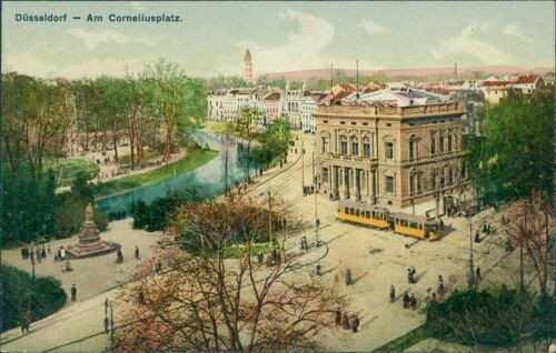 Postcard Düsseldorf am Corneliusplatz (No. 9410)