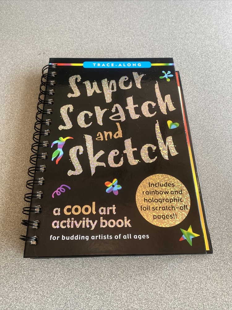 Super Scratch and Sketch -Cool Art Activity Book for Budding Artists Brand NEW