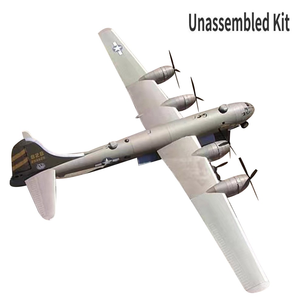 1:47 B-29 SuperFortress Bomber Paper Military Aircraft Plane Model Unassembled