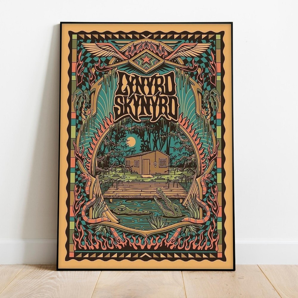 Lynyrd Skynyrd Poster Wall Art, Unframed Music Gift For Fan Poster