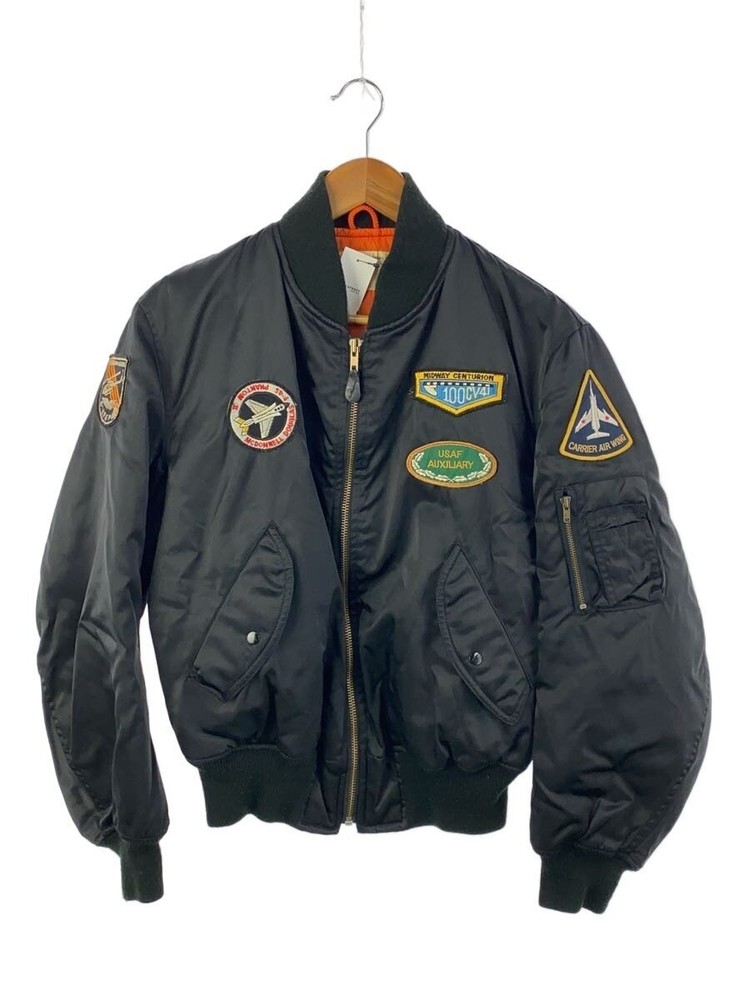 Flight Jacket/L/Nylon/Blk/7159-693-1566 3389