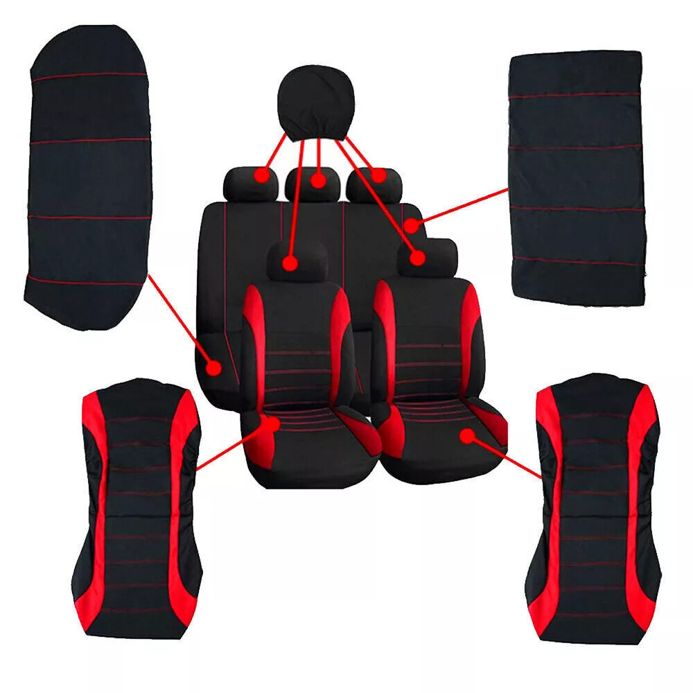 9PCS/Set Car Seat Covers Full Car Styling Seat Covers Car Interior Accessories
