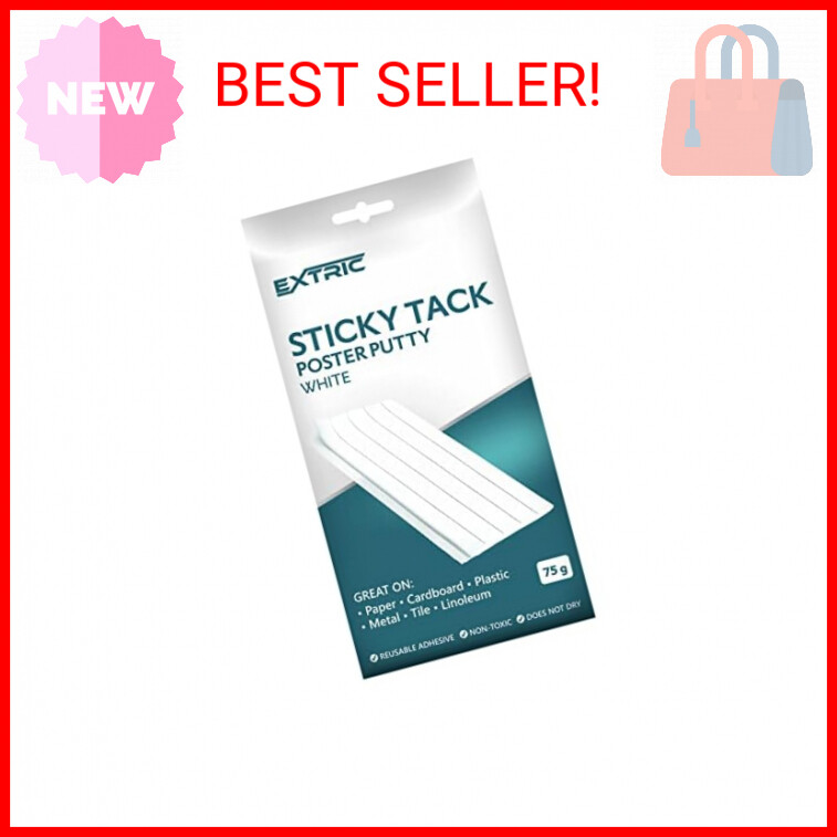 EXTRIC Sticky Tack, Poster Putty, White Color Wall Putty, Sticky Tack for Wall H