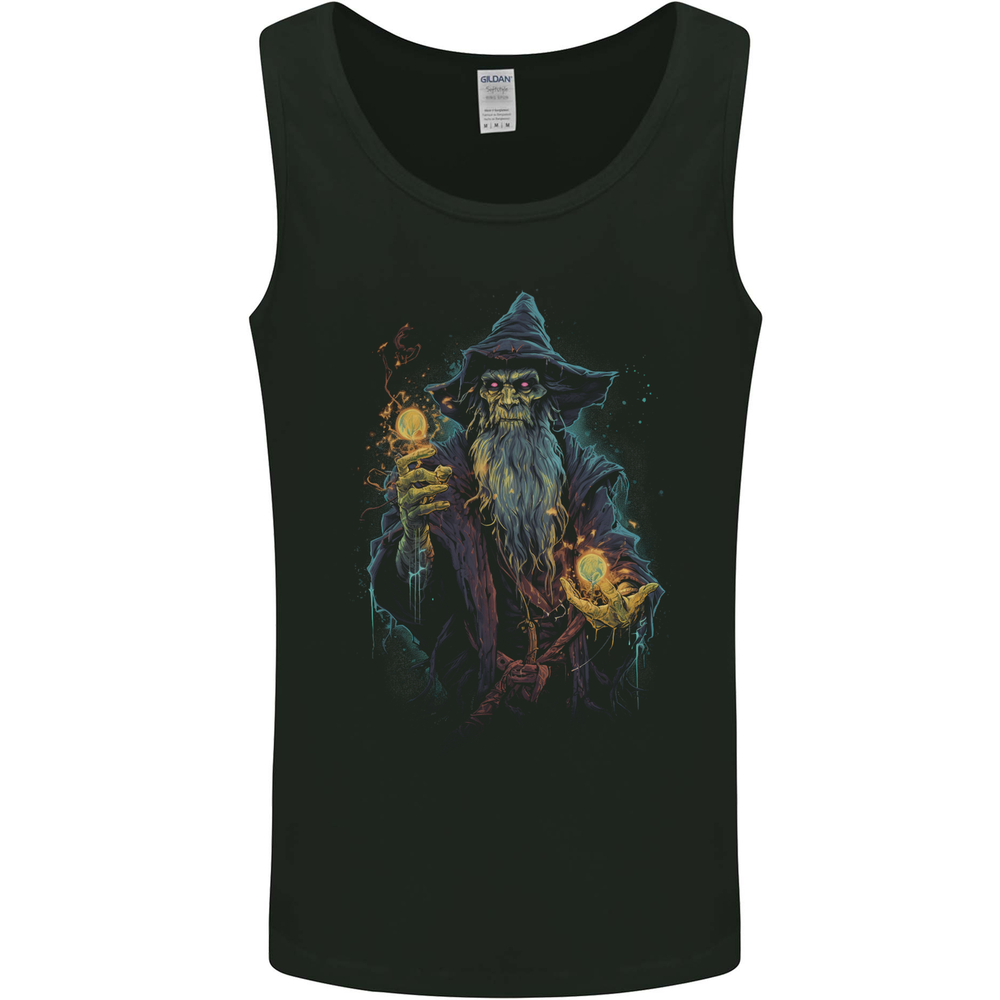 Fantasy Wizard Warlock 4 Mens Vest Tank Top