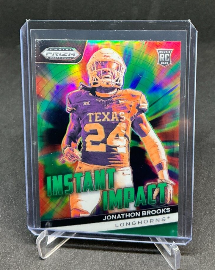 2024 Panini Prizm Draft Instant Impact Green Prizm Jonathon Brooks Rookie Card F-JB
