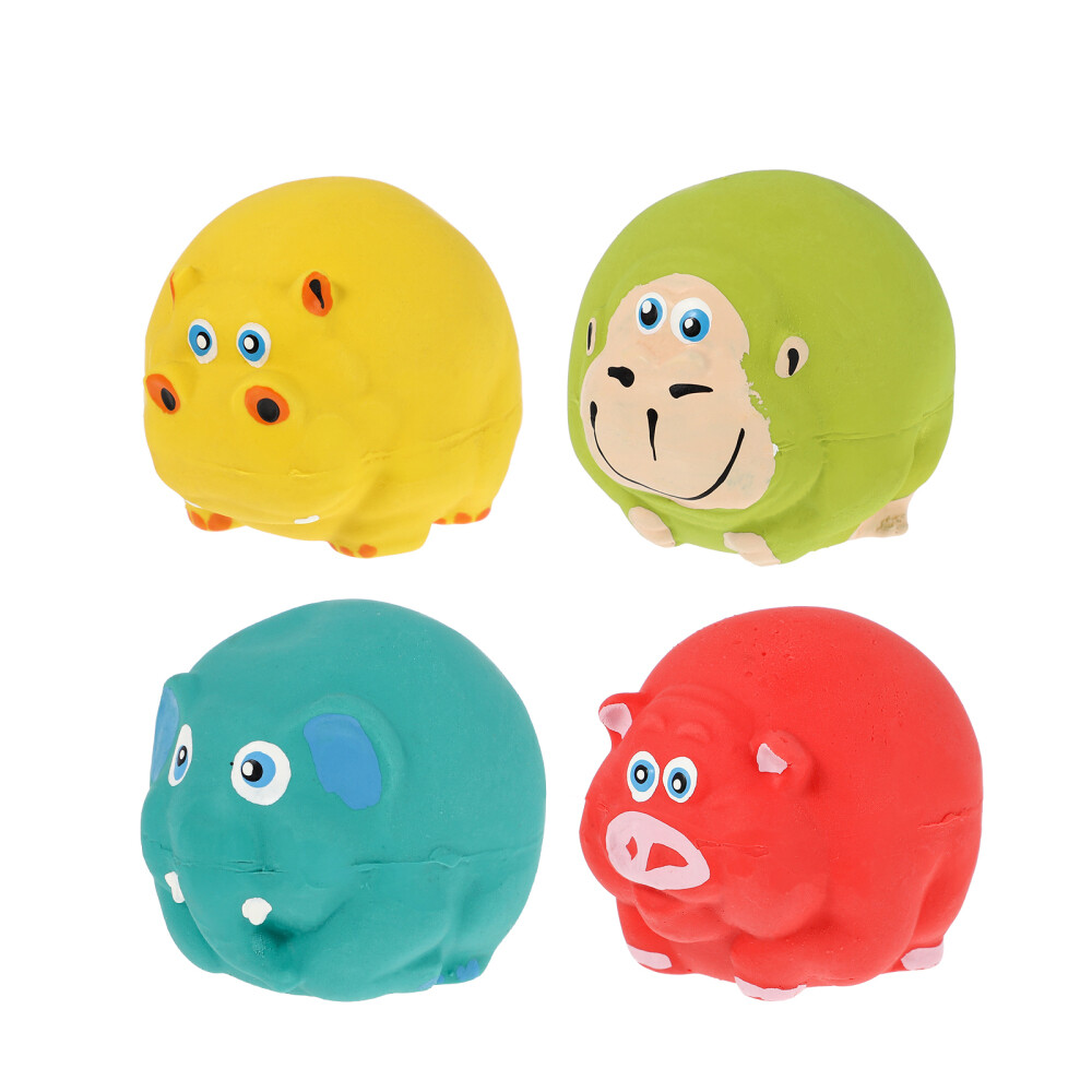 4 Pcs Pet Chewing Toy Wee Squeaker Dog Squeaky Toys Octopus