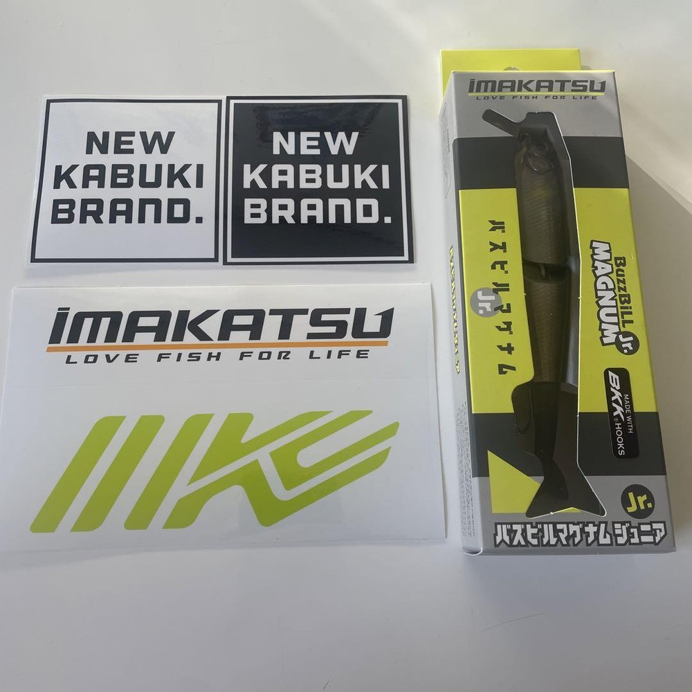 Fishing Lure Buzz Building Magnum Jr. Imakatsu Stickers 2 Sheets