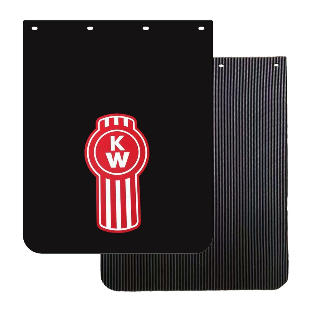 24x30 Semi Truck Mud Flaps PVC Polymer Tractor Trailer Splash Guards Black Pair