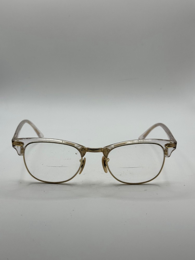 Ray-Ban RB5154 5762 Polished Transparent Round Eyeglasses Half Rim FRAMES ONLY