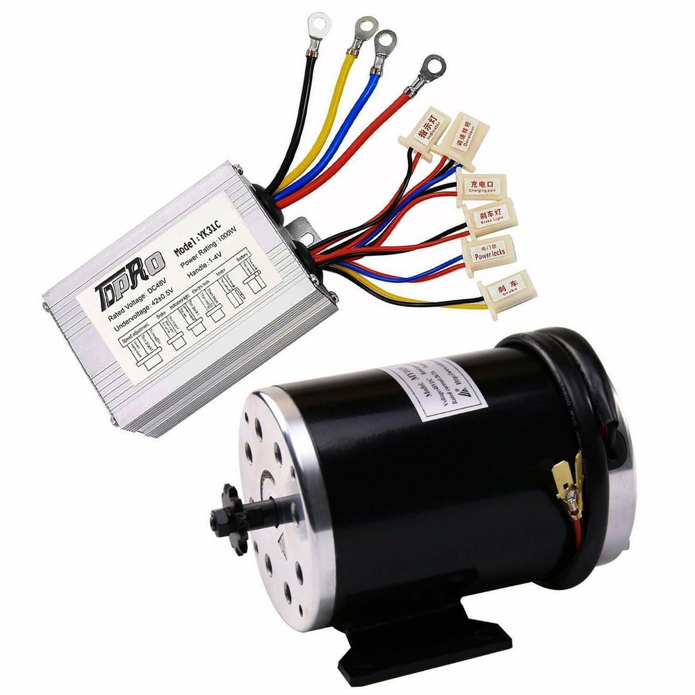 1000W 48V Brush Motor Controller for Go Karts E-Bikes Scooters ATV Mini Bikes
