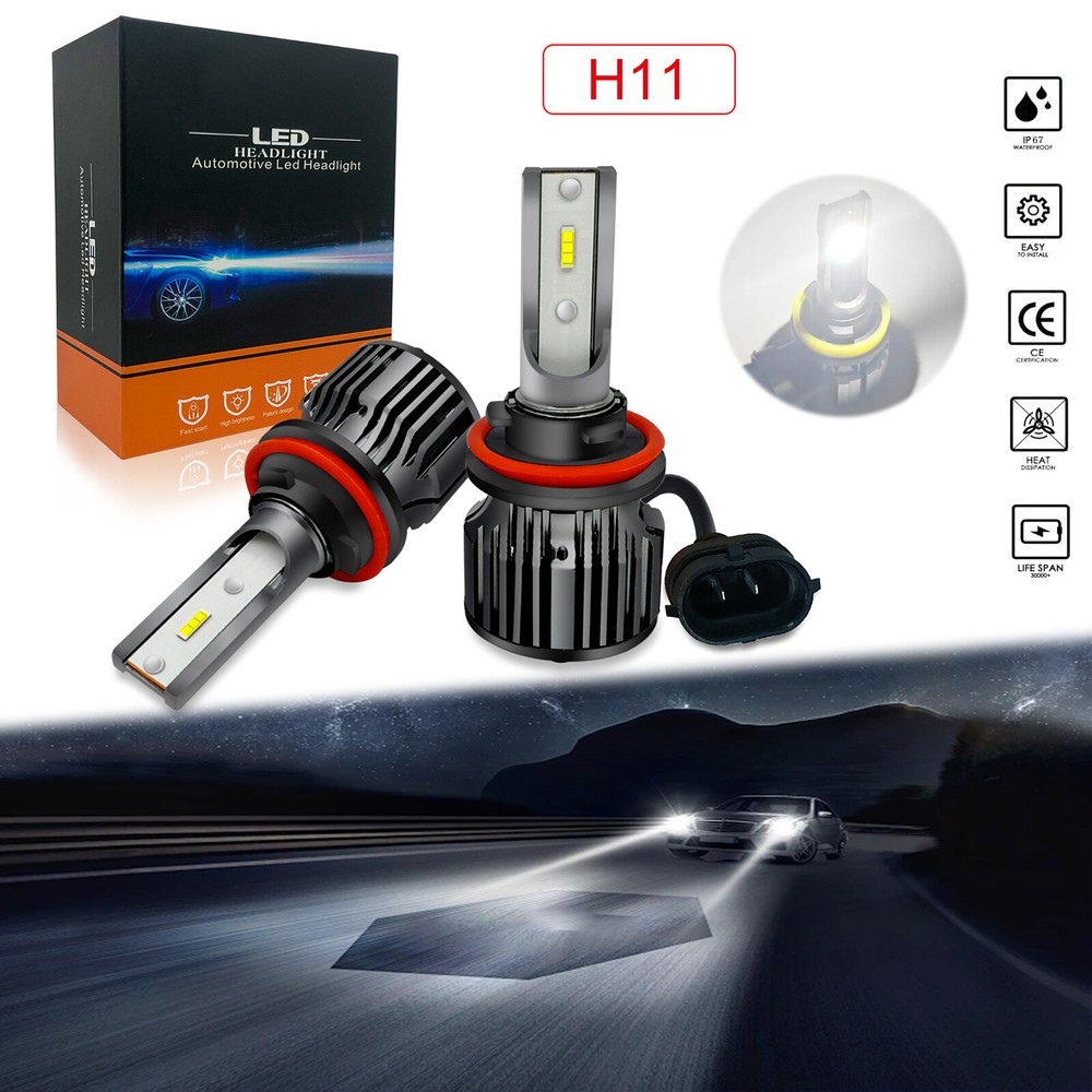 H11 H8 Fog Light 6500K 24000LM 700% Brighter Bulbs for UTV ATV Offroad Vehicles