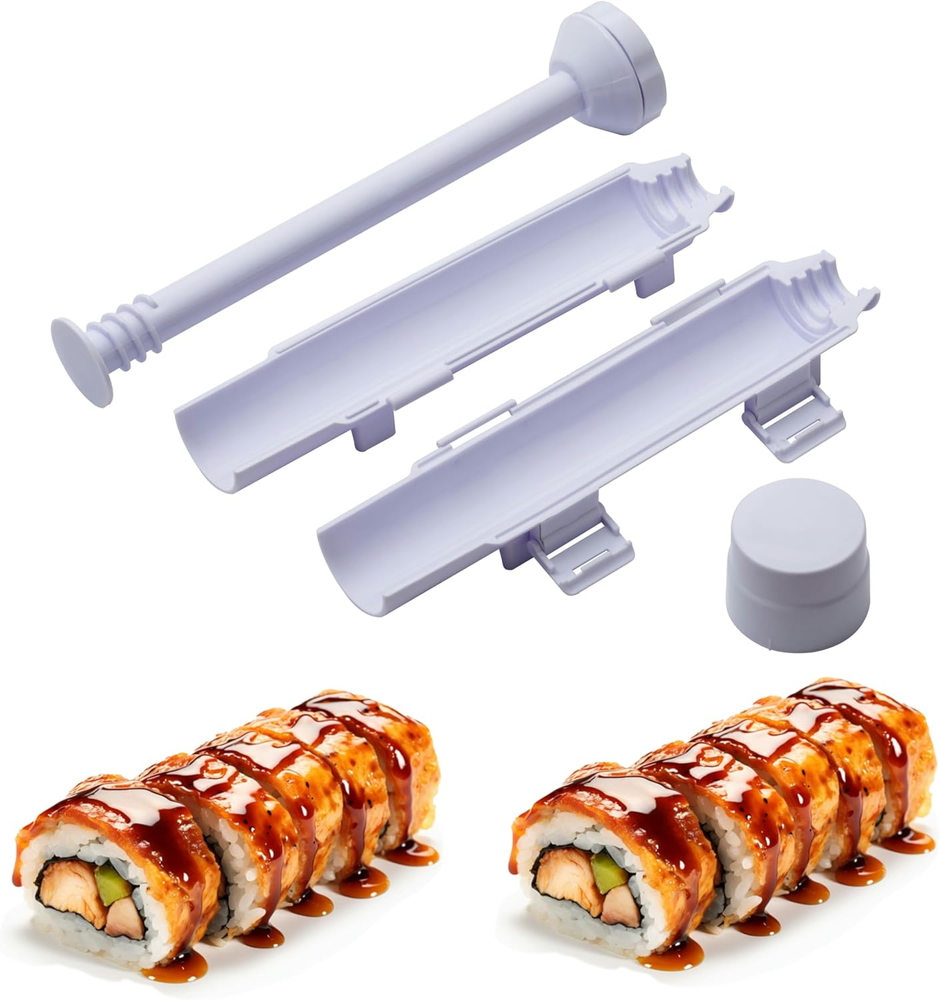 Sushi Bazooka Sushi Maker Kit, Sushi Roller Mold Food Grade Plastic Rice Vegetab