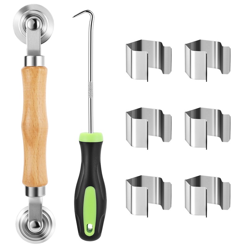 Full Screen Repair Kit with Roller Tool, Bearing Retainer & Spline for Window Replacement-image