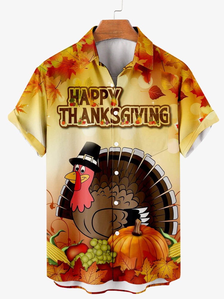 Thanks Turkey Day Chicken Aloha Hawaiian Shirt