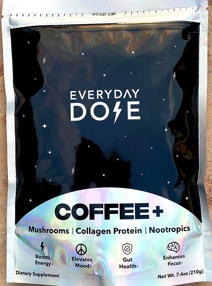 Natural Mushroom Coffee Collagen for Focus & Mood 210g / 7.4oz Sealed