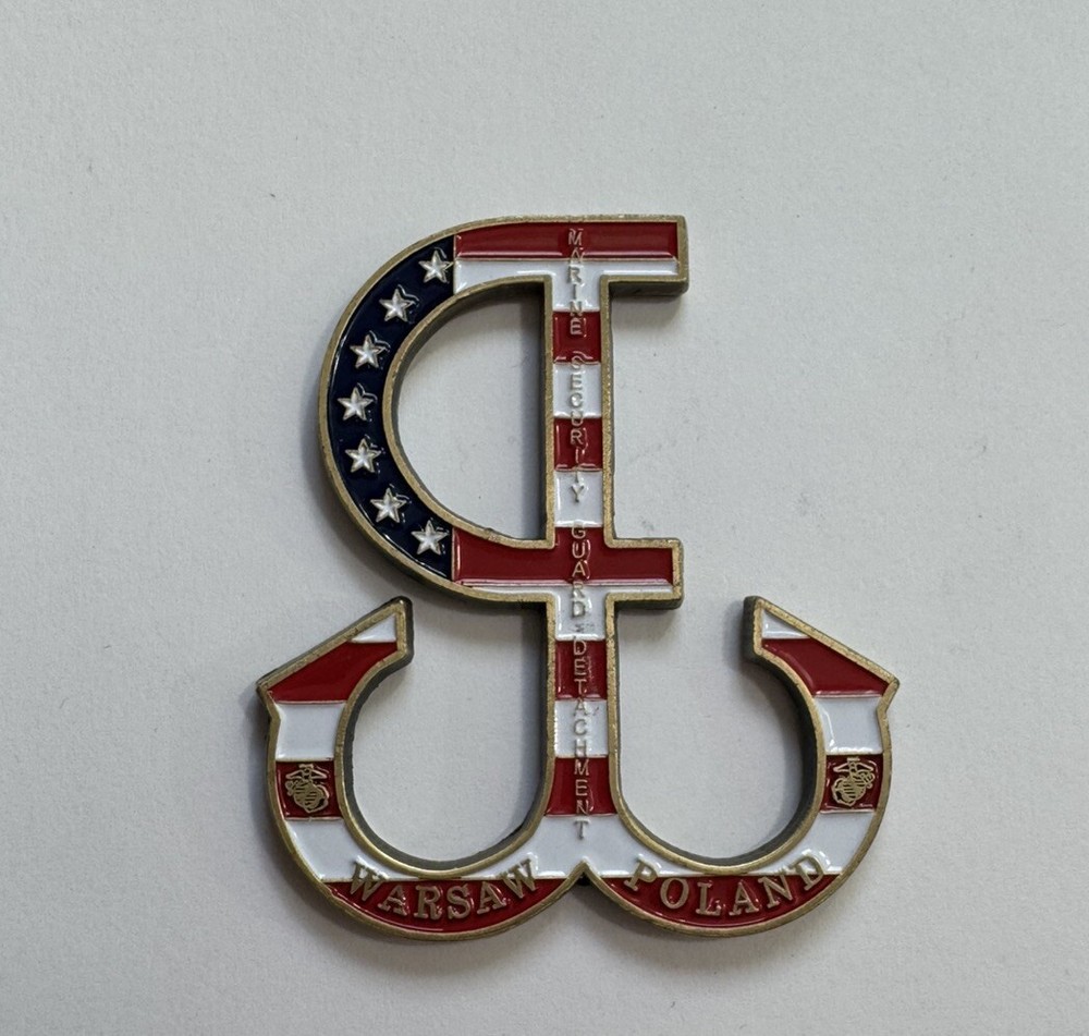 CHRISTMAS SALE - USMC Det MSG-Det DOS Warszawa Polska Warsaw Poland Coin-image