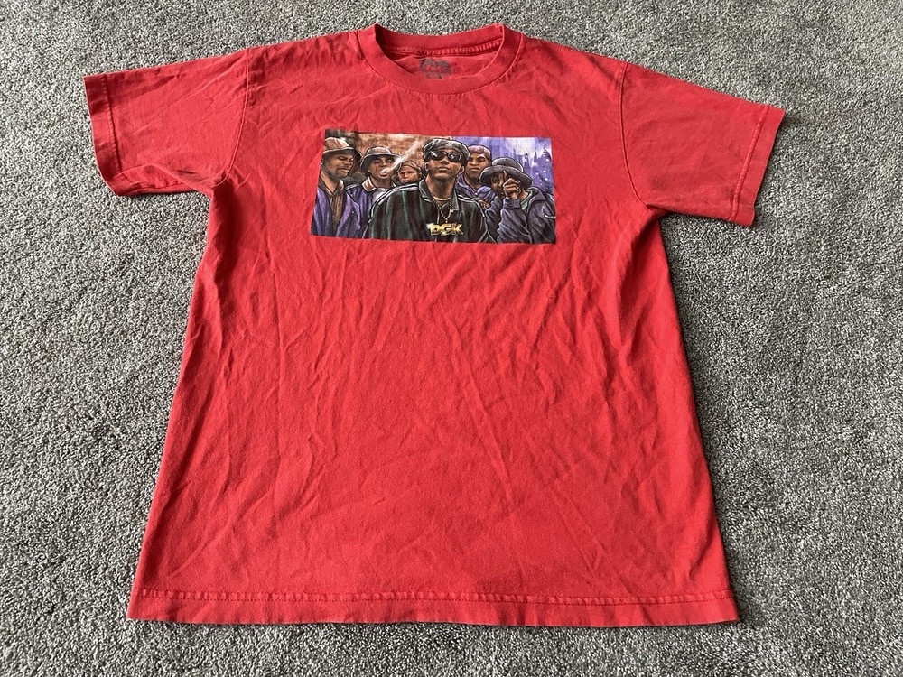 Dirty Ghetto Kids DGK Shirt Mens Medium Red Skate Skater Y2K Rap Grunge Punk