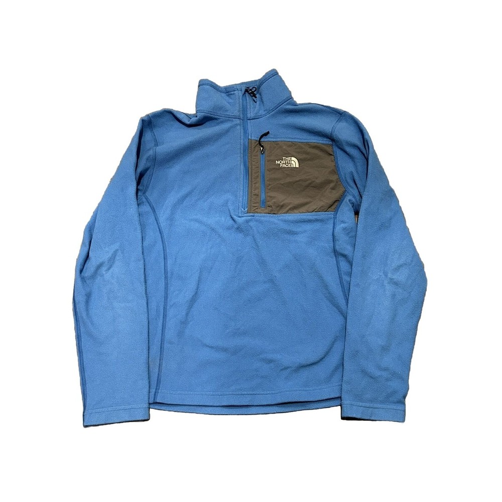 The North Face Royal Blue Fleece Half-Zip Pullover Jacket for Adults Size Small